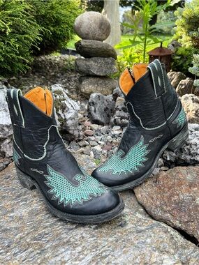 Old Gringo 7.5 B Iron Eagle Western Cowboy Boots Ankle Booties . NEW without box